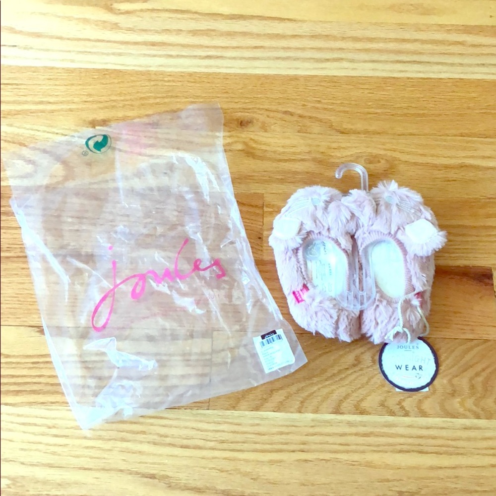Joules Pink Kids Slippers